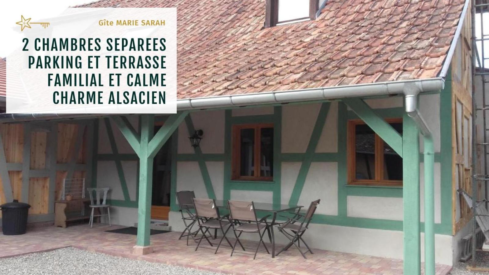 Gite Chez Marie-Sarah Petite Maison Calme Parking Ebersheim Esterno foto